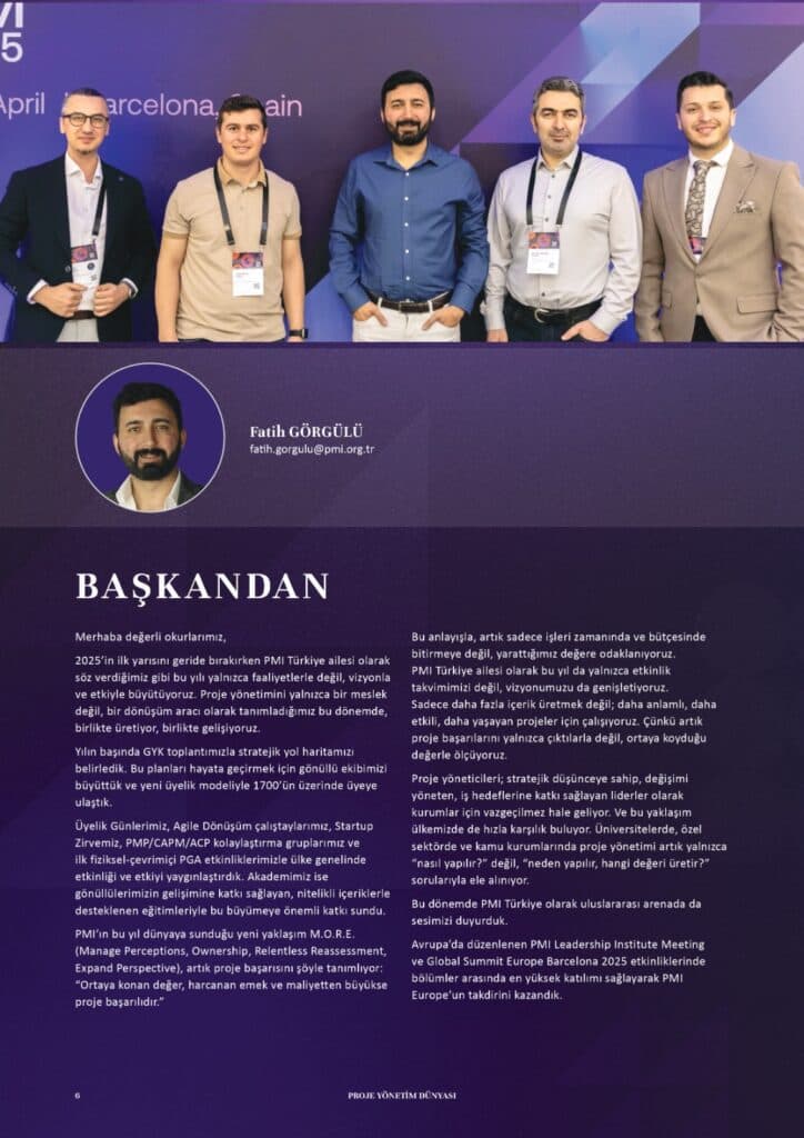 PMI Türkiye in the First Half of 2025: Vision, Value, and Growing Together