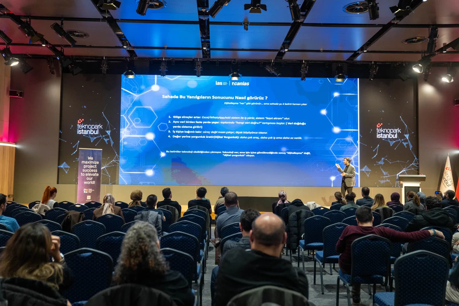 PMI Türkiye ve Teknopark İstanbul oturumundan salon görünümü